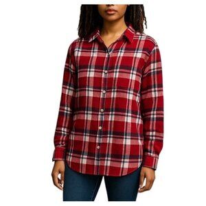 NEW GAP Cotton Flannel Button Up Top Size Small
